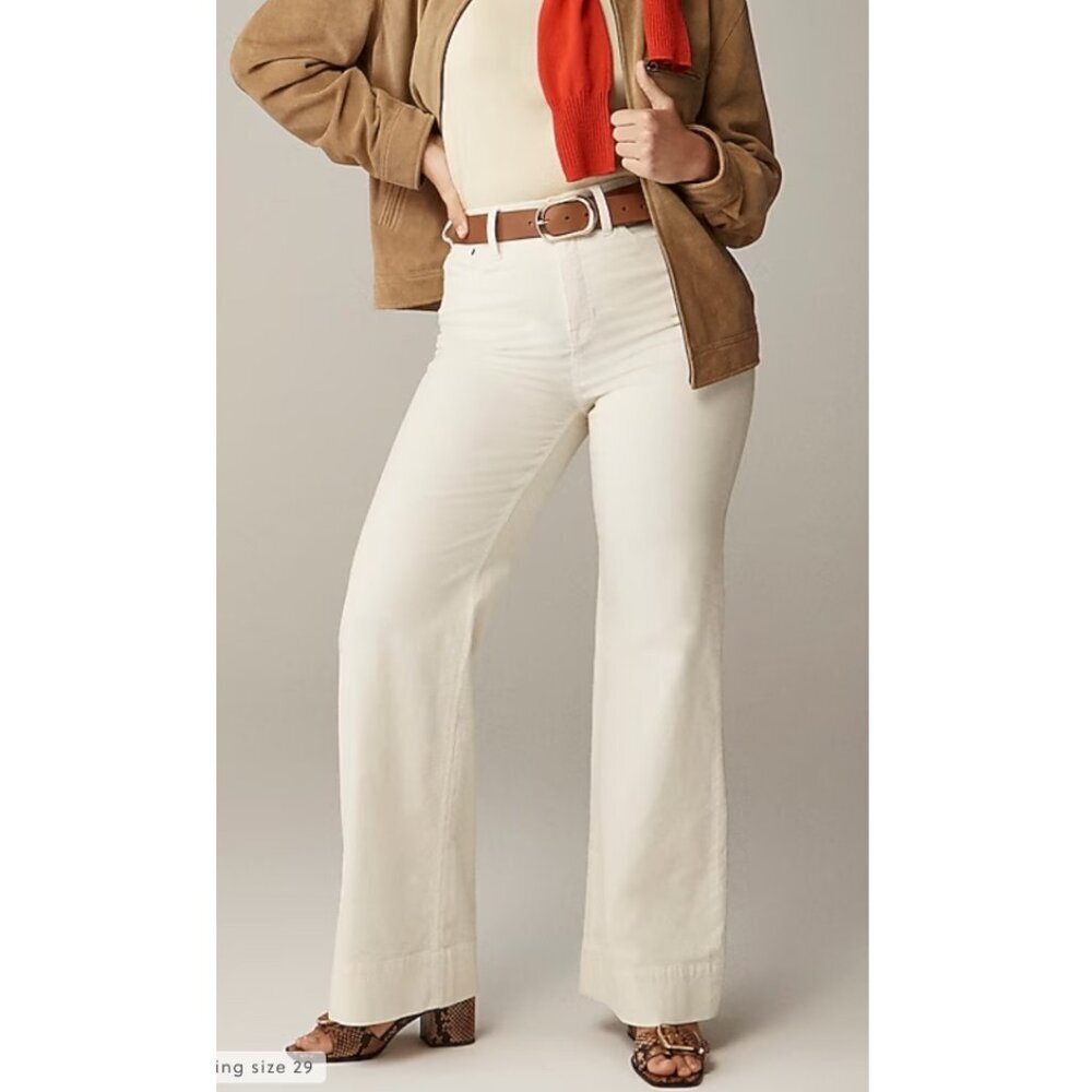 J. Crew Wide-leg corduroy trouser Size 30 Tall